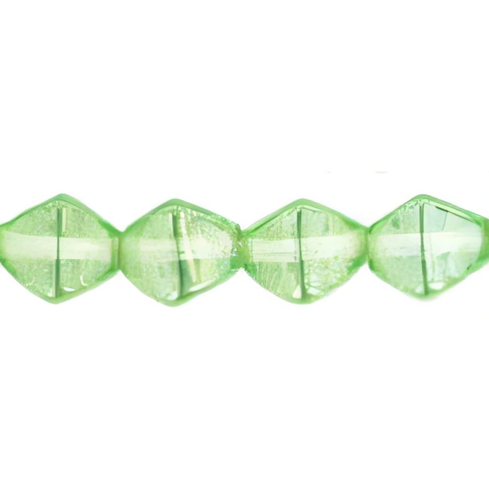 Czech Bicone 6 x 6mm Luster - Peridot (50pcs)
