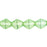 Czech Bicone 6 x 6mm Luster - Peridot (50pcs)