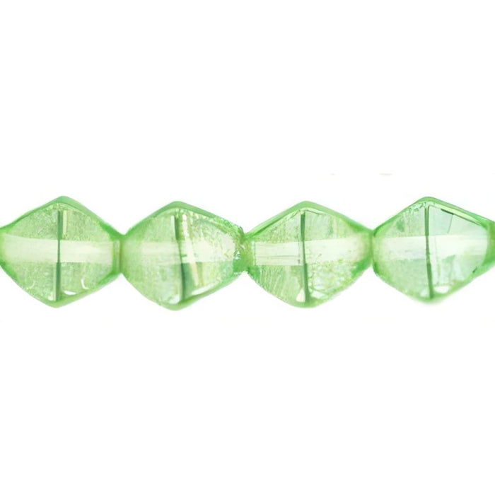 Czech Bicone 6 x 6mm Luster - Peridot (50pcs)