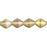 Czech Bicone 6 x 6mm Luster Iris - Lt Smoky Topaz (50pcs)