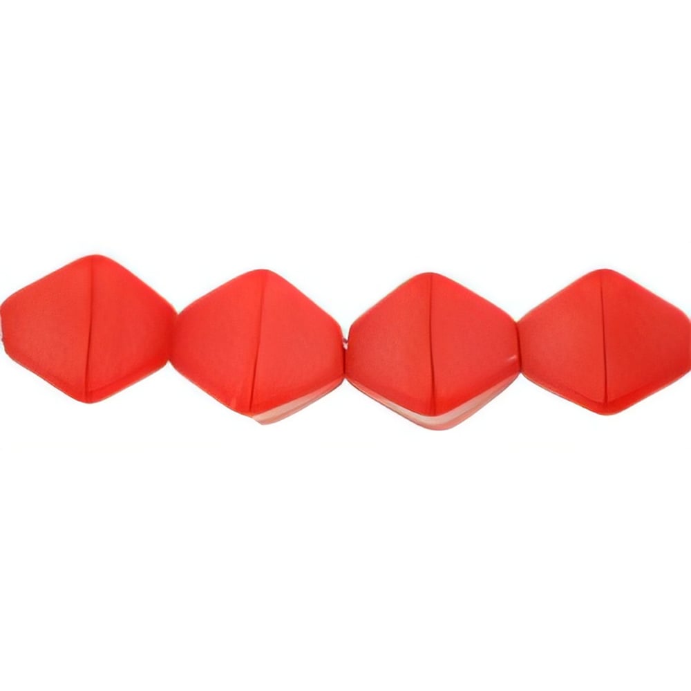 Czech Bicone 6 x 6mm Matte - Opaque Red (50pcs)