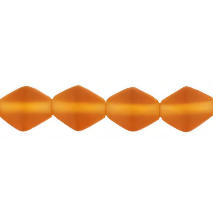 Czech Bicone 6/6mm Matte - Dk Topaz (50pcs)