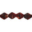 Czech Bicone 6/6mm Matte - Red w/Black Swirl (50pcs)