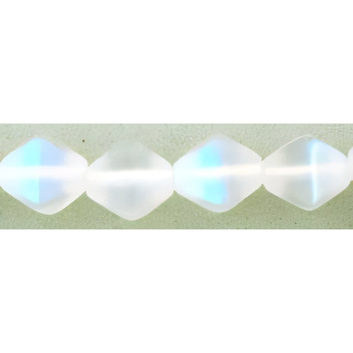 Czech Bicone 6/6mm Matte - Crystal AB (50pcs)