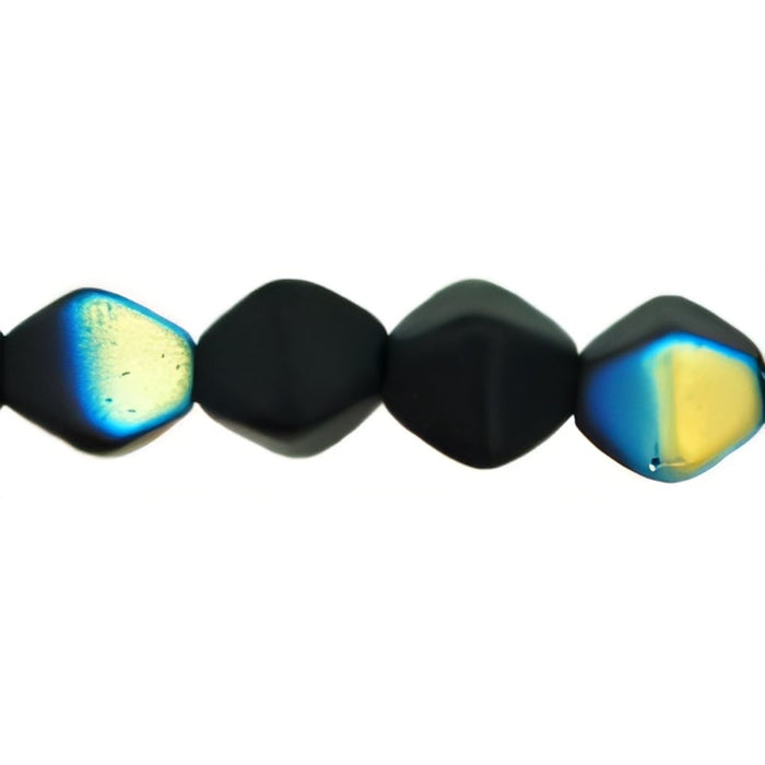 Czech Bicone 6/6mm Matte - Jet AB (50pcs)