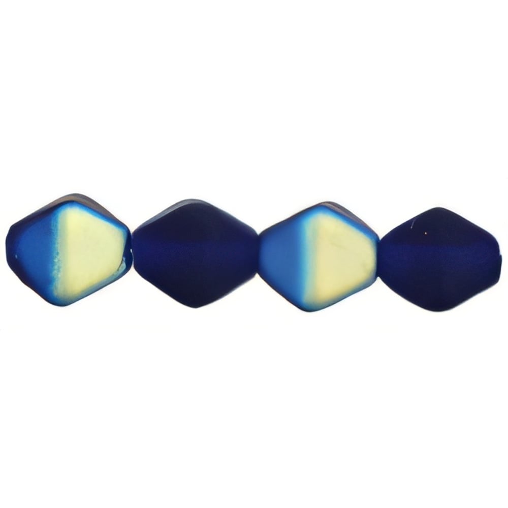 Czech Bicone 6/6mm Matte - Cobalt AB (50pcs)
