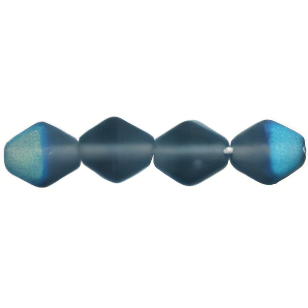 Czech Bicone 6/6mm Matte - Montana Blue AB (50pcs)