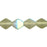 Czech Bicone 6/6mm Matte - Black Diamond AB (50pcs)