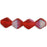 Czech Bicone 6/6mm Matte - Siam Ruby AB (50pcs)