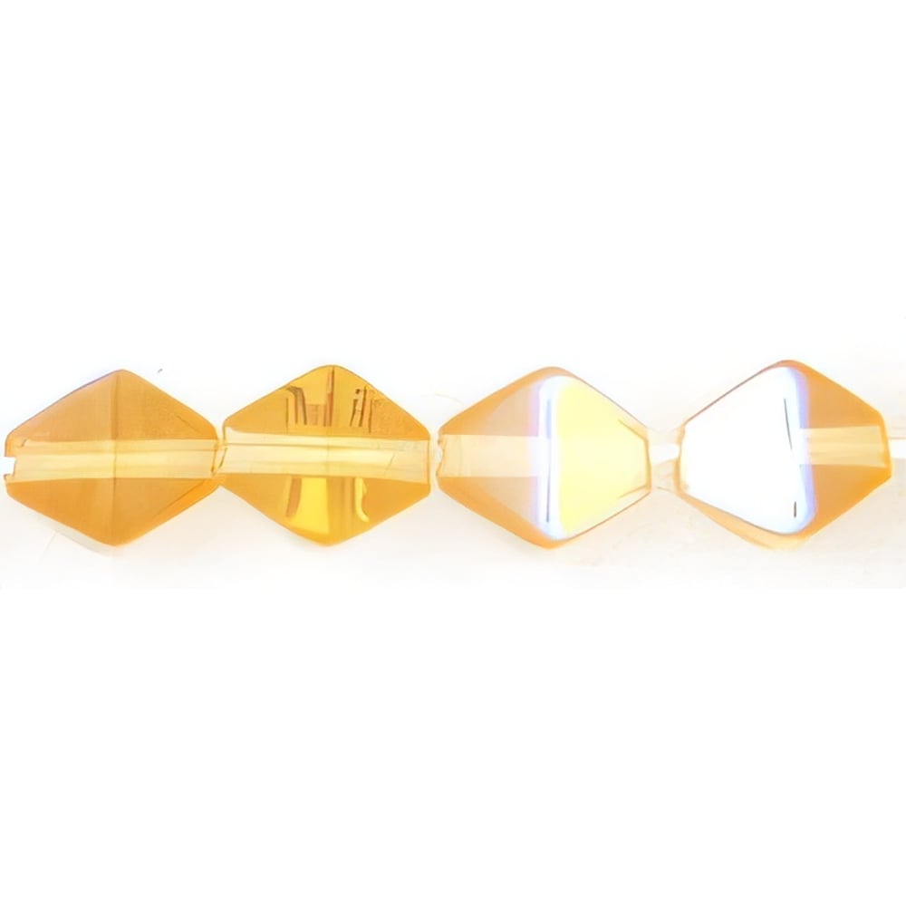 Czech Bicone 6/6mm Med Topaz AB (50pcs)