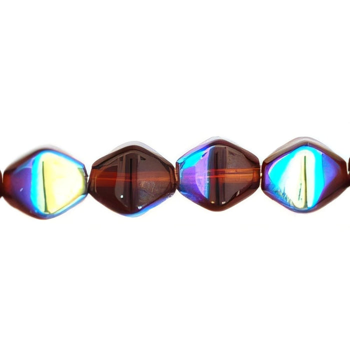 Czech Bicone 6/6mm Ruby AB (50pcs)