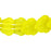 Czech Two-Hole Maple Leaves 13mm: Chartreuse (25pcs)