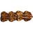 Czech Two-Hole Maple Leaves 13mm: Crystal - Picasso (25pcs)