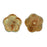 Czech Pinwheel Flower 12mm Crystal - Celsian (50pcs)