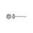 Stainless Steel Earring Post Finding w 4mm Flat Pad (1 Pair)