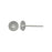 Stainless Steel Earring Post Finding w 5mm Flat Pad (1 Pair)