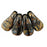 Czech Duck Bills 18 x 9mm Jet - Bronze Picasso (25pcs)