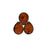 Czech Pear Shaped Drops 16 x 12mm Smoky Topaz - Picasso (25pcs)