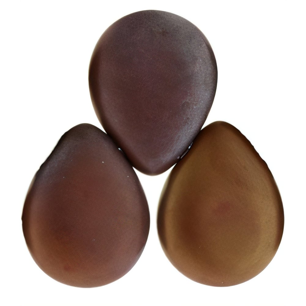 Czech Pear Shaped Drops 16 x 12mm Matte - Oxidized Bronze Opaque Red (25pcs)