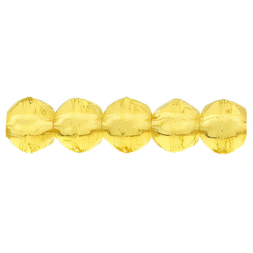 Czech English Cut Round 3mm Topaz (50pcs)