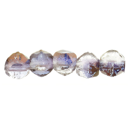 Czech English Cut Round 3mm Luster - Lt Copper Amethyst (50pcs)