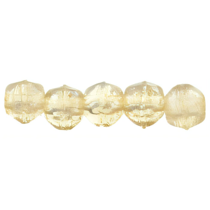 Czech English Cut Round 3mm Luster - Transparent Champagne (50pcs)