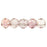 Czech English Cut Round 3mm Luster - Transparent Topaz/Pink (50pcs)
