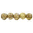 Czech English Cut Round 3mm Luster - Transparent Gold/Smokey Topaz (50pcs)