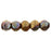 Czech English Cut Round 3mm Oxidized Bronze Berry (50pcs)