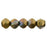 Czech English Cut Round 3mm Oxidized Bronze Clay (50pcs)