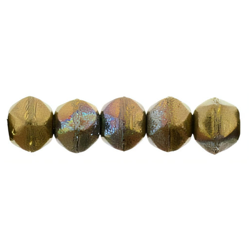 Czech English Cut Round 3mm Oxidized Bronze Clay (50pcs)