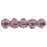 Czech English Cut Round 3mm Med Amethyst (50pcs)
