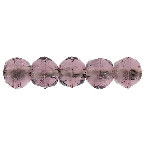Czech English Cut Round 3mm Med Amethyst (50pcs)