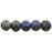 Czech English Cut Round 3mm Matte - Iris - Blue (50pcs)