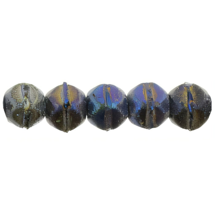 Czech English Cut Round 3mm Matte - Iris - Blue (50pcs)