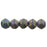 Czech English Cut Round 3mm Matte - Iris - Purple (50pcs)