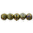 Czech English Cut Round 3mm Iris - Brown (50pcs)
