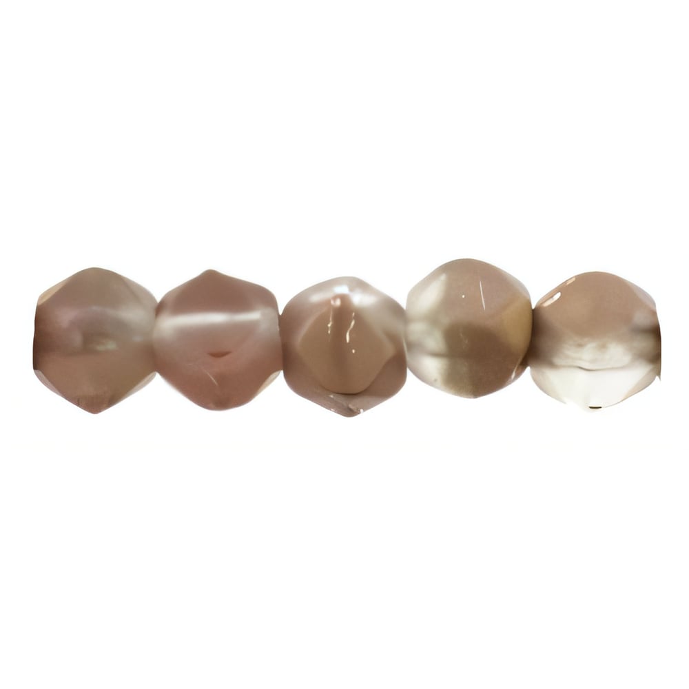 Czech English Cut Round 3mm Matte - Apollo - Gold (50pcs)