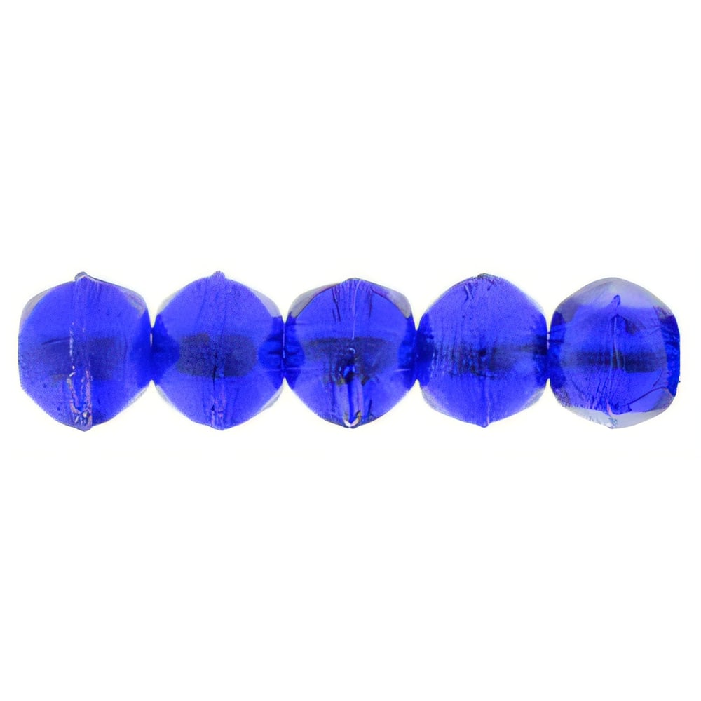 Czech English Cut Round 3mm Cobalt (50pcs)