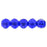 Czech English Cut Round 3mm Cobalt (50pcs)