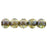 Czech English Cut Round 3mm Luster - Transparent Green (50pcs)