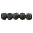 Czech English Cut Round 3mm Metallic Suede - Dk Forest (50pcs)