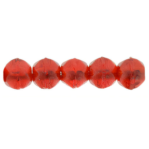 Czech English Cut Round 3mm Siam Ruby (50pcs)