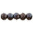 Czech English Cut Round 3mm Luster - Metallic Amethyst (50pcs)
