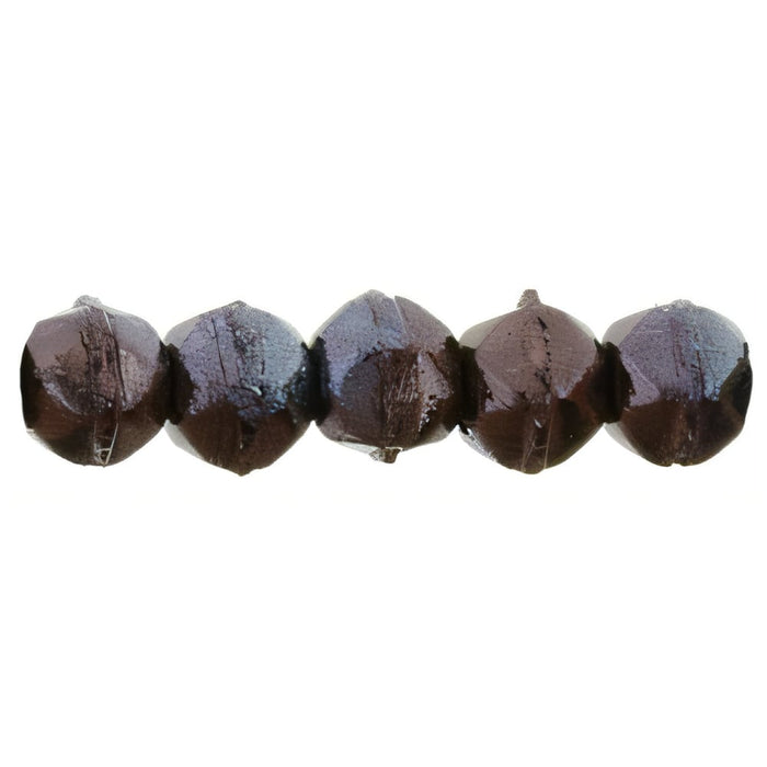 Czech English Cut Round 3mm Luster - Metallic Amethyst (50pcs)