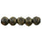 Czech English Cut Round 3mm Jet - Bronze Picasso (50pcs)