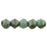 Czech English Cut Round 3mm Turquoise - Bronze Picasso (50pcs)