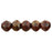 Czech English Cut Round 3mm Opaque Red - Bronze Picasso (50pcs)