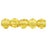 Czech English Cut Round 3mm Luster Iris - Topaz (50pcs)