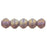 Czech English Cut Round 3mm Luster Iris - Milky Amethyst (50pcs)